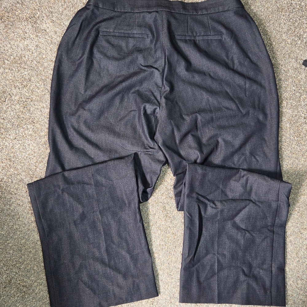 Worthington Woman Curvy Fit Perfect Trouser Gray Dress Pants 14W‎ Stretch Work